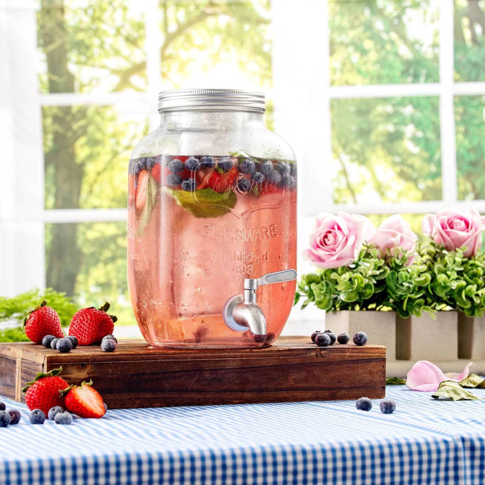 JoyJolt® 1 gal. Glass Drink Dispenser